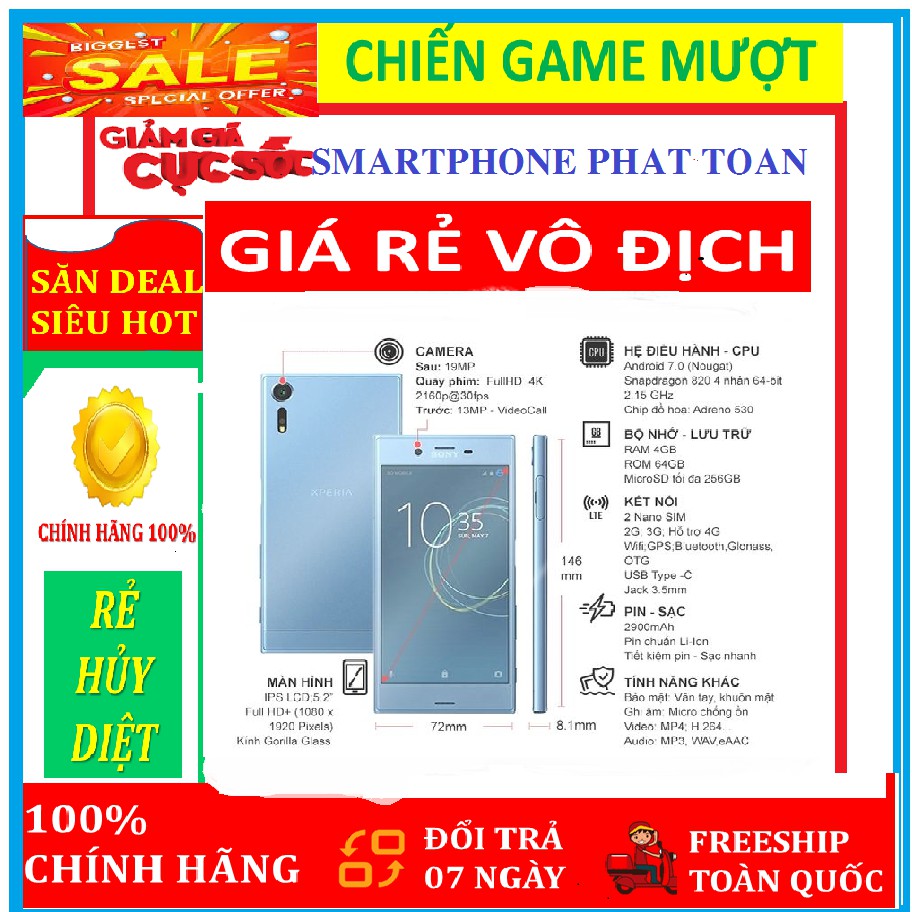 [Siêu Sale - Giá Rẻ] SONY XZS - SONY XPERIA XZS ram 4G bộ nhớ 32G CHÍNH HÃNG mới - Bảo hành 12 tháng