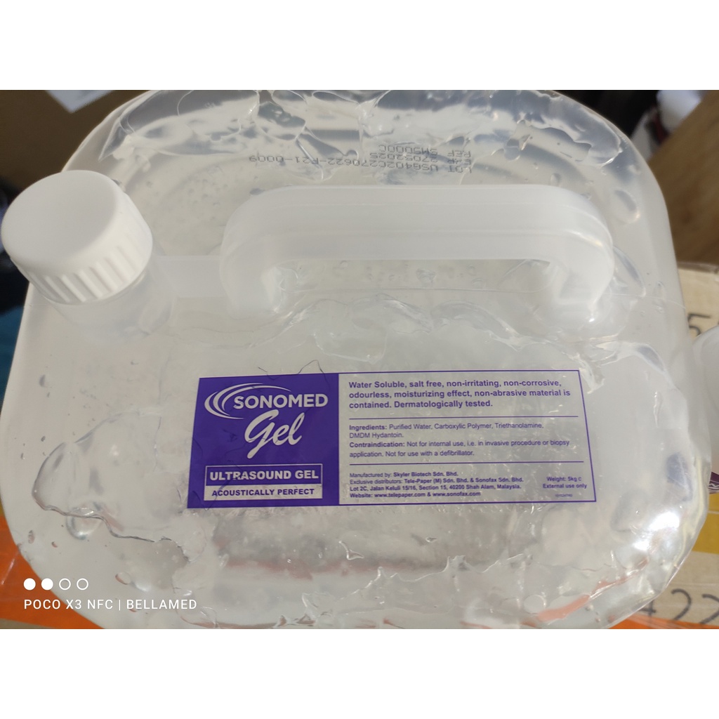 gel triệt lông Sonomed, gel nâng cơ trong suốt chất gel lỏng mịn, hàng nhập khẩu malaysia 5 lít