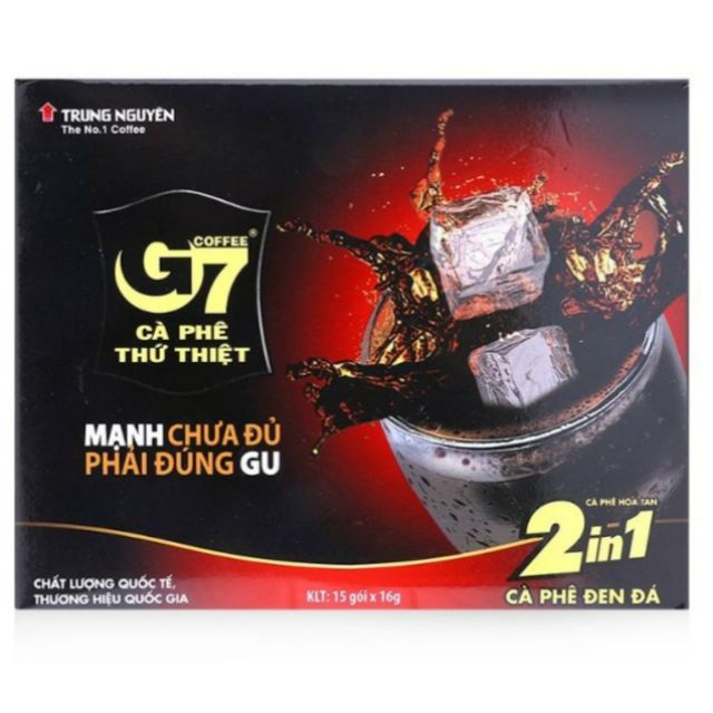 Cà Phê Hòa Tan Đen Đá TrungNguyen 2in1