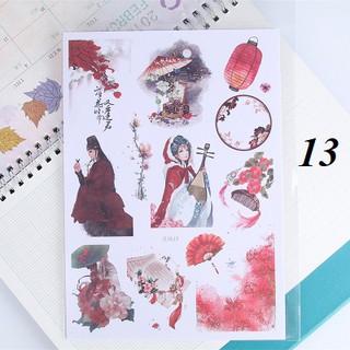 Sticker cổ trang cổ điển