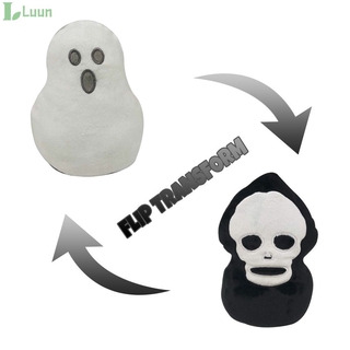 ⏩ Ghost Doll Double-sided Flip Halloween Ghost Plush Doll Halloween Decor Kid Toy Gift 【Luun】
