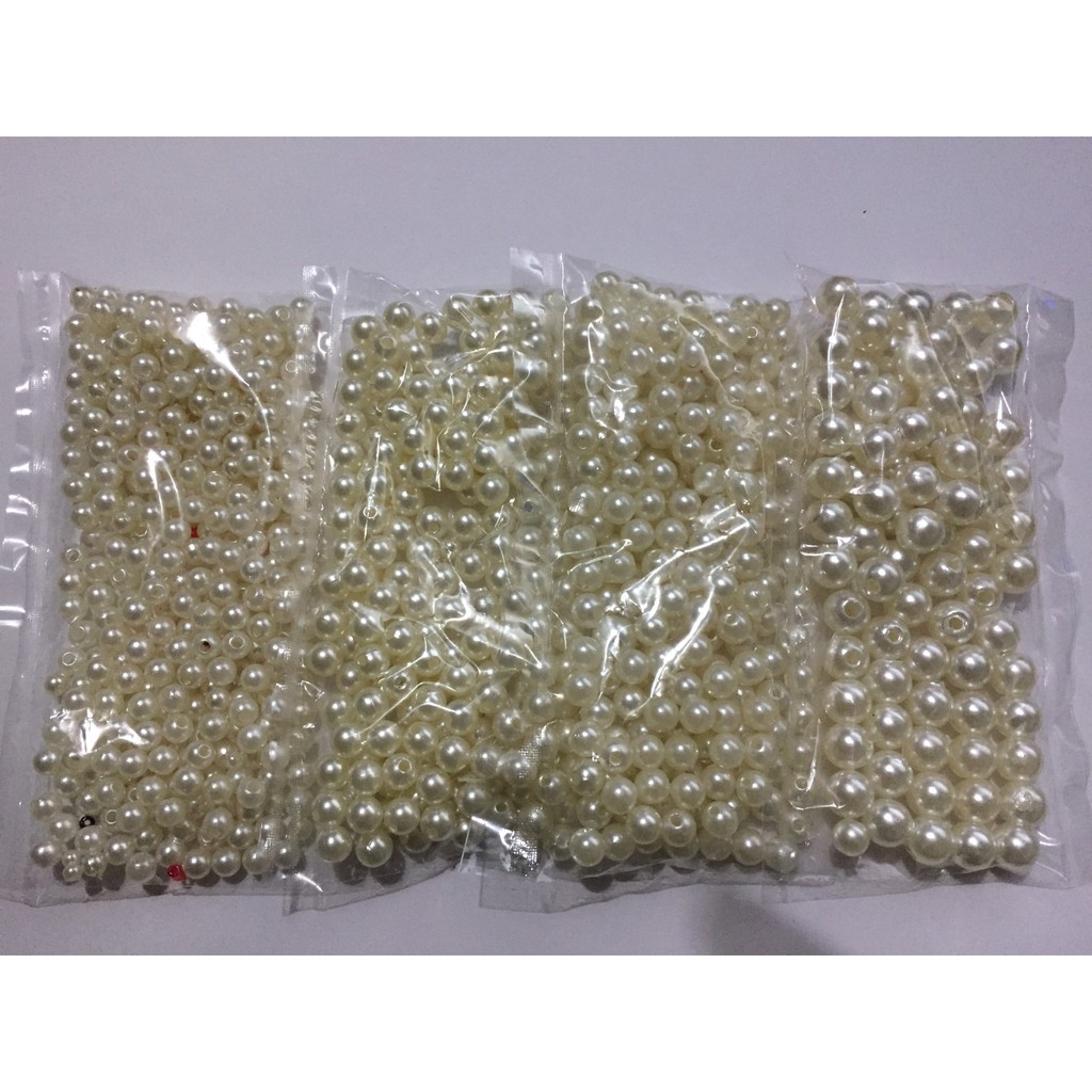 Hạt cườm giả ngọc trai túi 25g