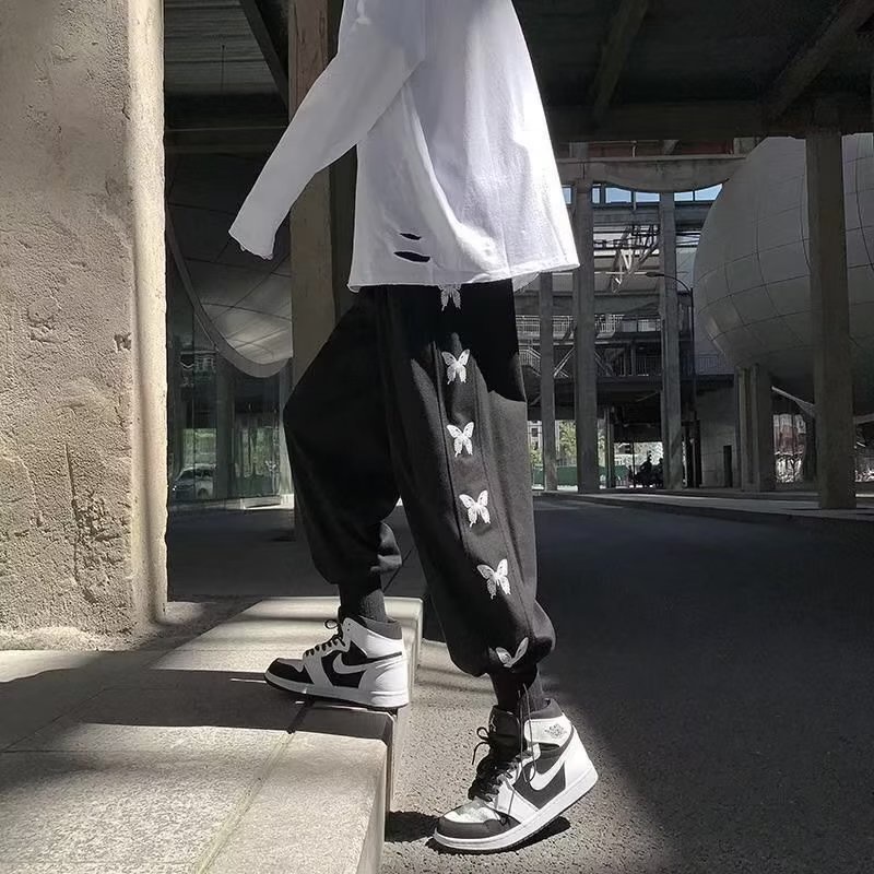 Quần Baggy Trơn Màu Có Túi Bên Hông Kích Thước 3XL Phong Cách Harajuku Mới Cho Nam