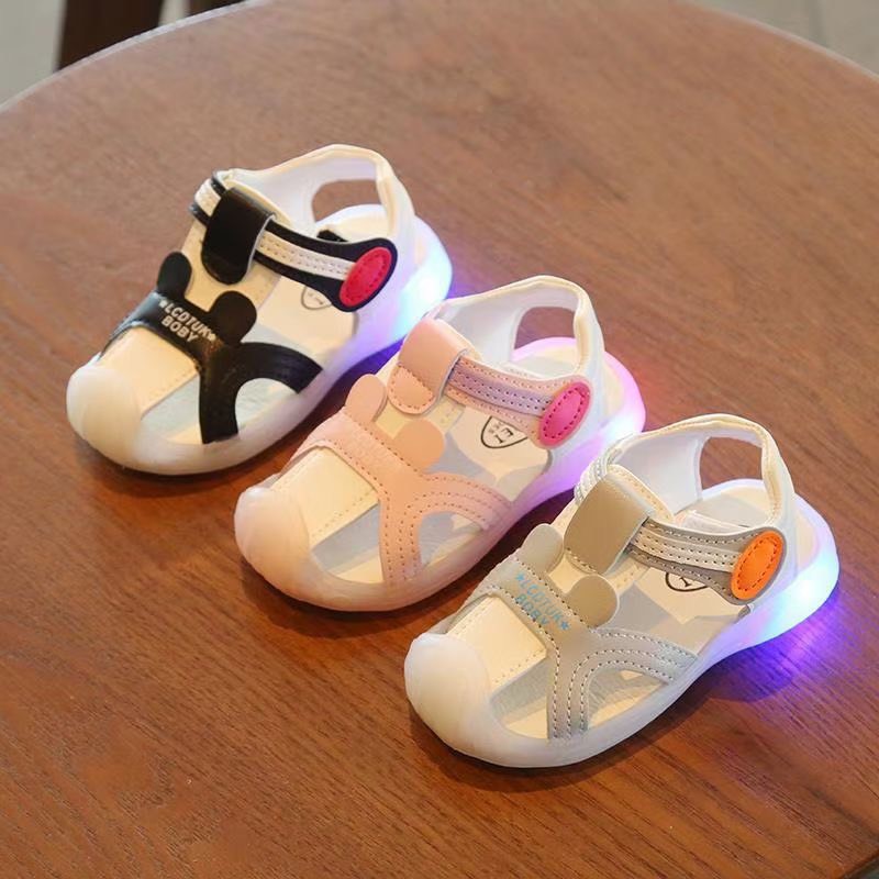 (F5) Giày SANDAL Tập Đi Cho Bé Trai Và Gái -Phát Sáng  Đế Chống Trơn -Hàng Quảng Châu Cao Cấp