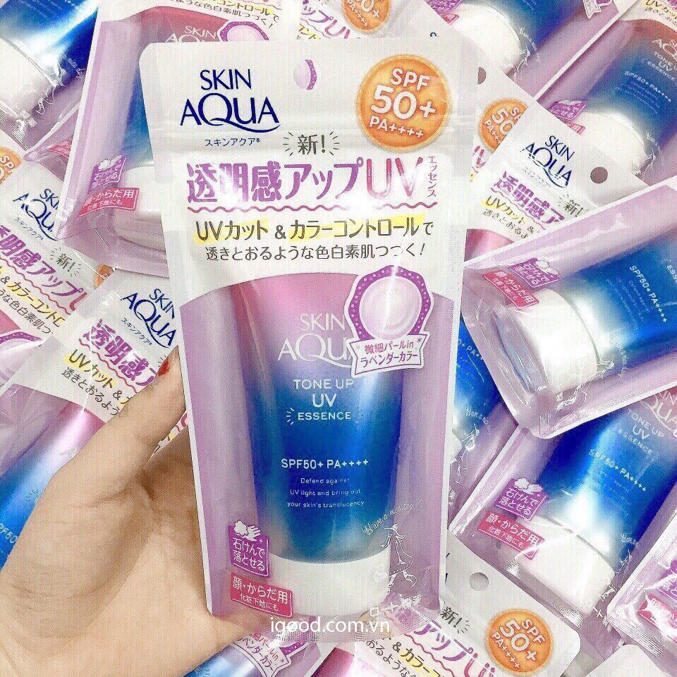 Kem chống nắng Skin Aqua Tone up UV SPF 50+ PA++++ 80gr nội địa Nhật