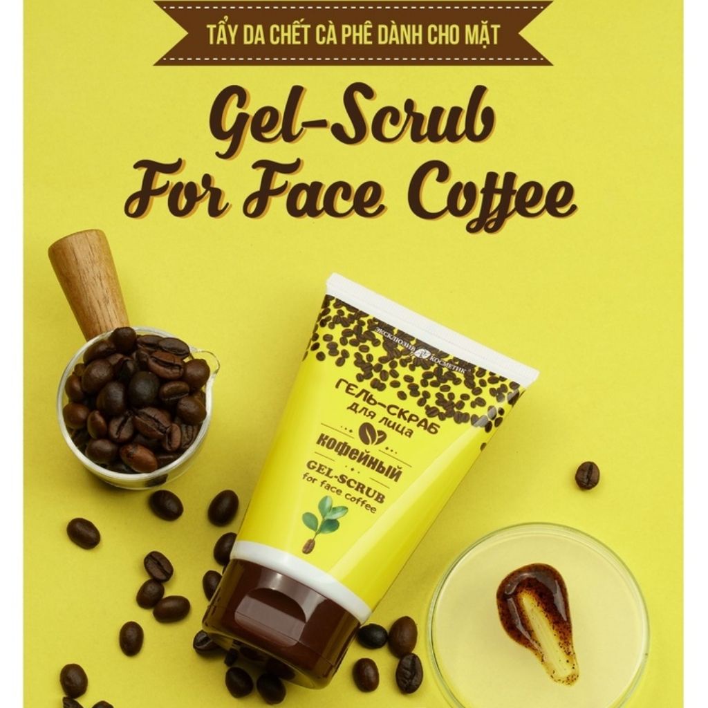Tẩy da chết mặt Eksklyuziv Kosmetik Từ Cà Phê Gel Scrub For Face Coffee (100G)