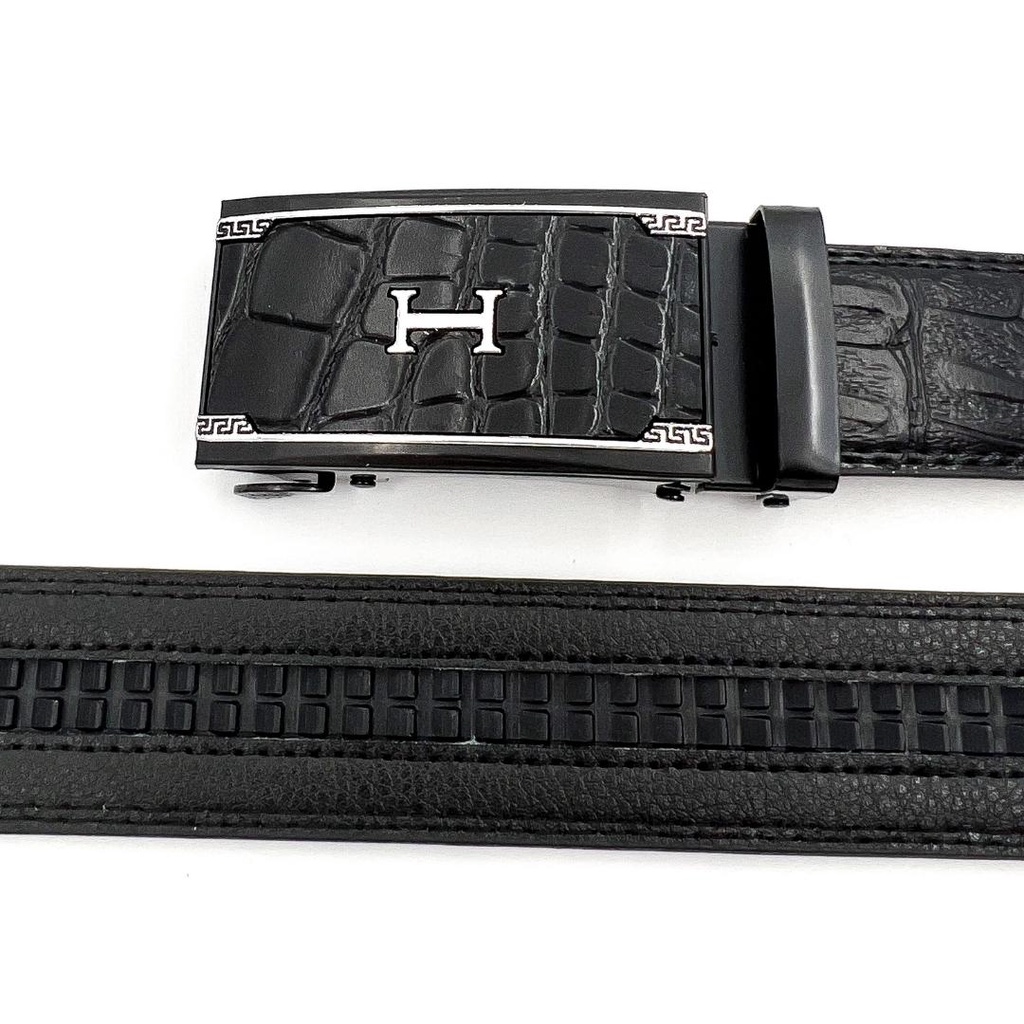 Thắt lưng nam vân da cá sấu khóa tự động phong cách sang trọng trẻ trung TL12