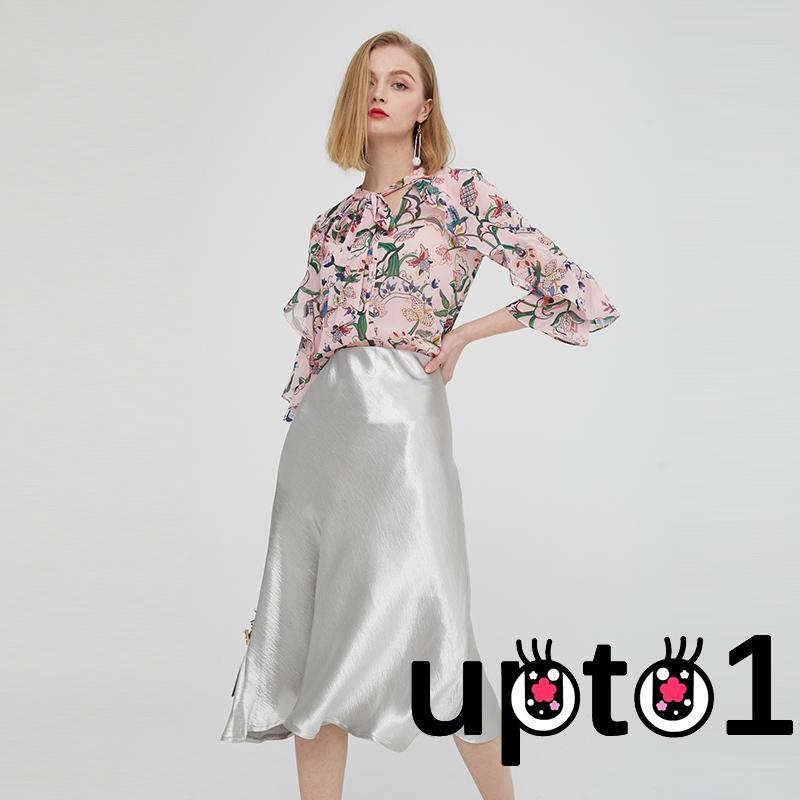 Up-Women´s High Waist Skirt Glossy Satin Trumpet Skirt Party Skirts Fashion Metallic Shiny Skirt | BigBuy360 - bigbuy360.vn