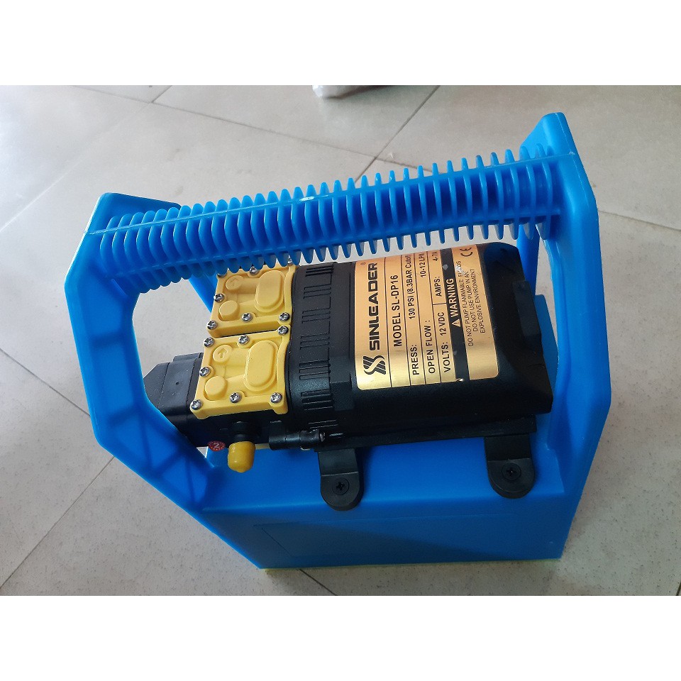 12V12AH-BÌNH PHUN THUỐC MINI XÁCH TAY BƠM ĐÔI SINLEADER CAO CẤP