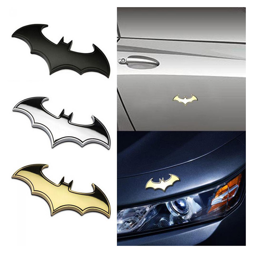 CHINK Cool 3D Metal Bat Auto Logo Car Sticker Metal Badge Emblem Tail Decal