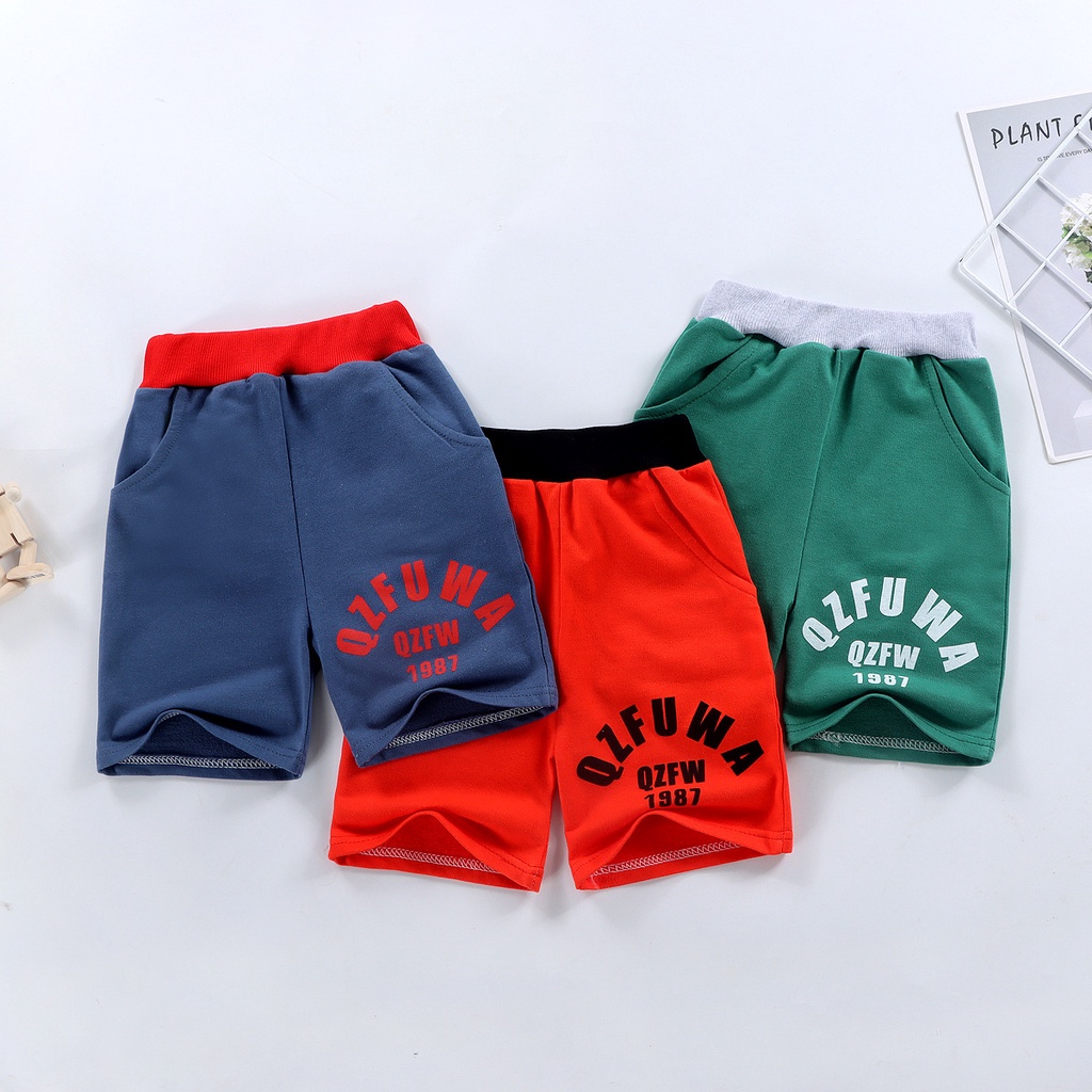 Quần Short Cotton Nguyên Chất Phong Cách Hàn Quốc Thời Trang Cho Bé 80-140cm