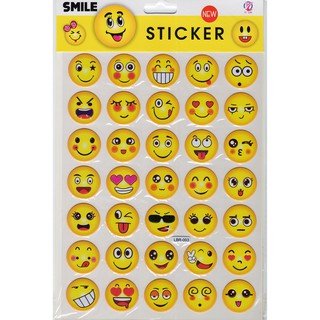 Miếng dán sticker mặt cười - dán nổi 3D