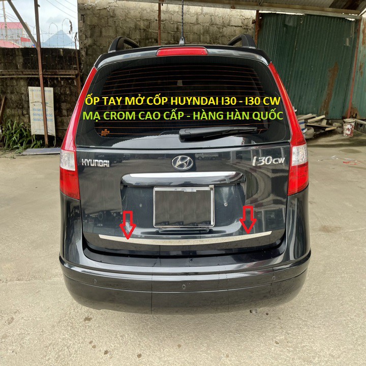 Nẹp tay cốp huyndai i30 - ốp trang trí cốp xe i30 - ốp tay mở cốp xe huyndai i30 cw
