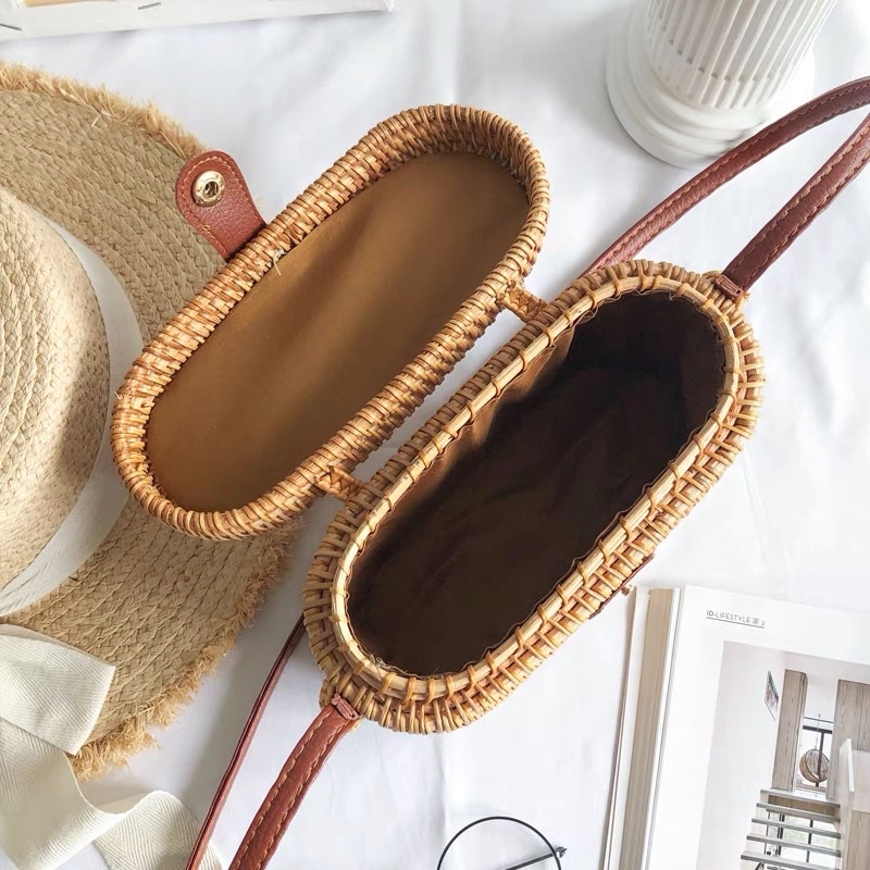 Túi mây/túi cói phong các boho vintage thời trang độc lạ