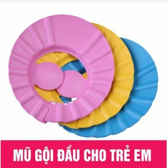 Mũ tắm nước có vành tai cho bé