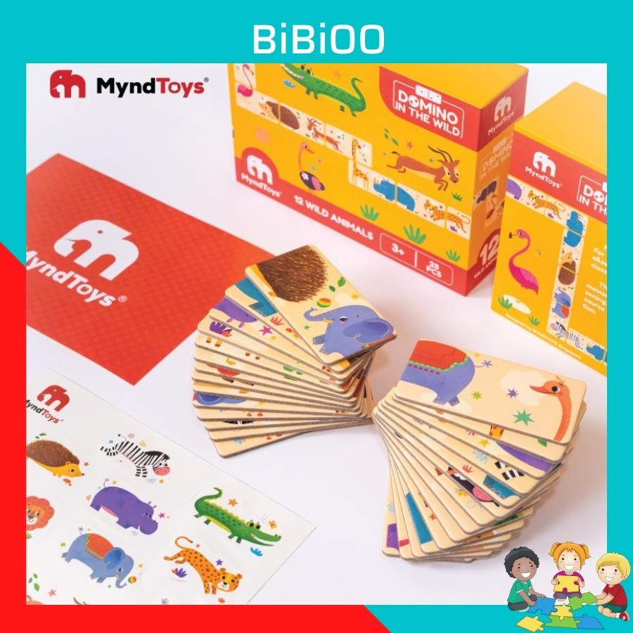 Đồ chơi cho bé thông minh giáo dục trí tuệ Myndtoys Boardgame Domino - In The Wild