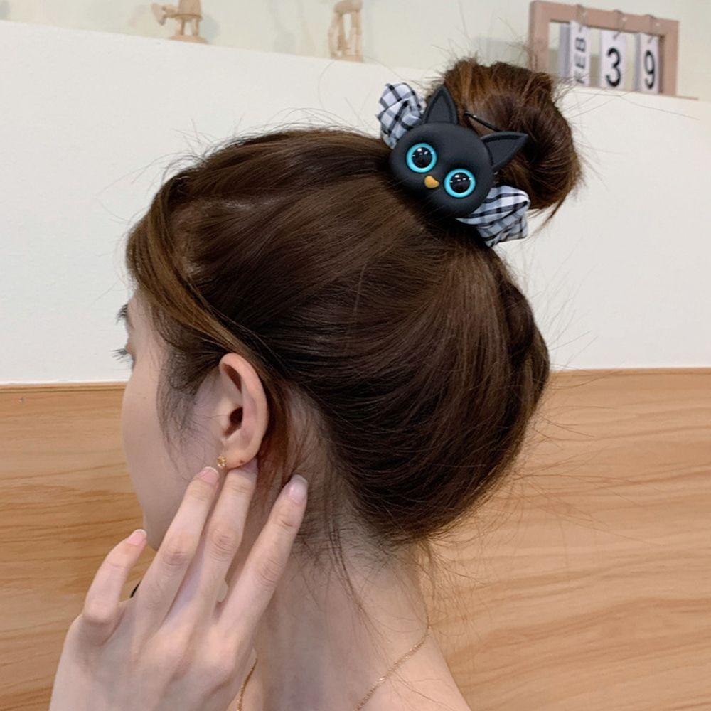 VANES1 Dây Cột Tóc Vải Kẻ Sọc Caro Ngọt Ngào Dễ Thương Cho Nữ