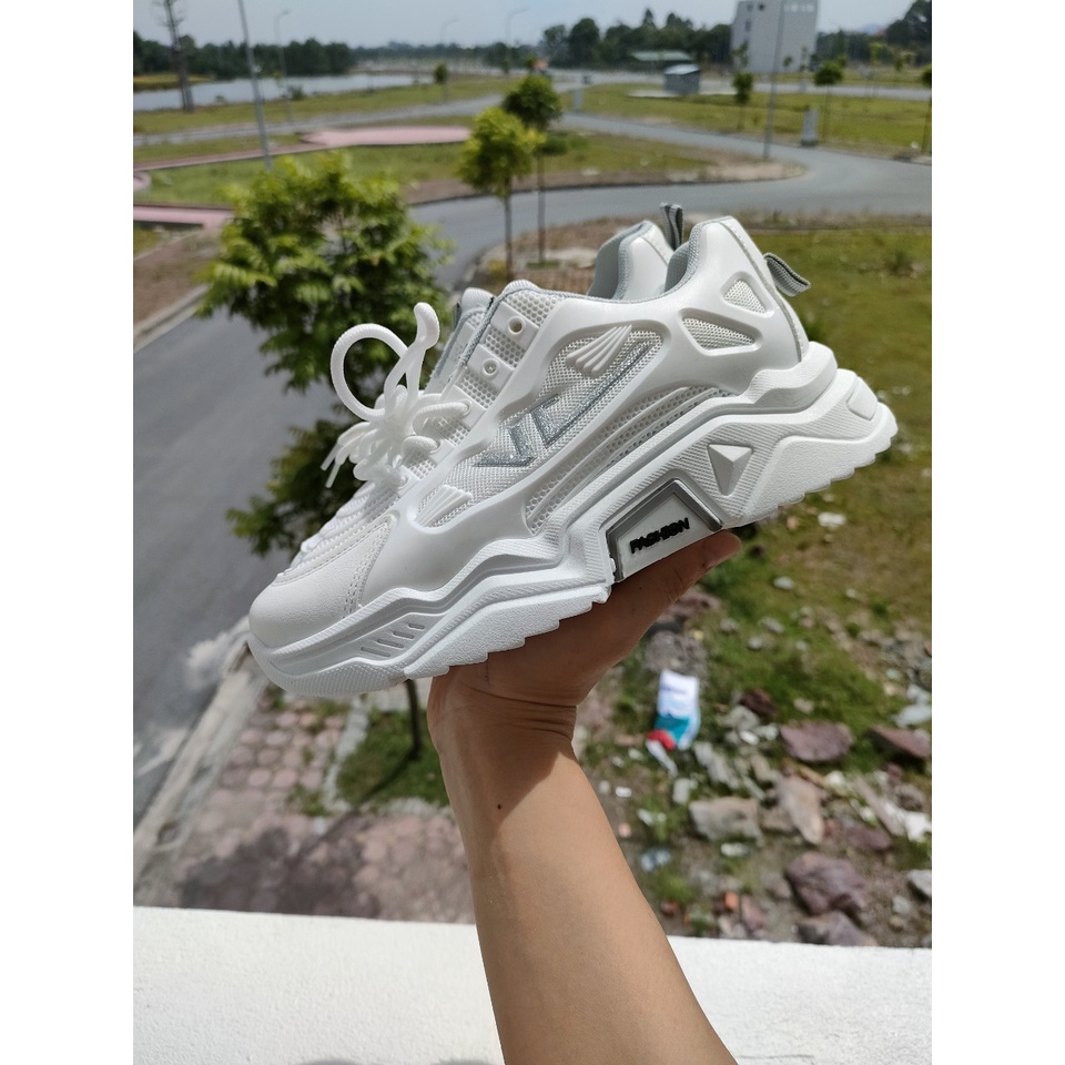 Giày Thể Thao Nữ Độn Đế 4,5cm Sneaker Tăng Chiều Cao 2 Vạch Cao Cấp NIGT03