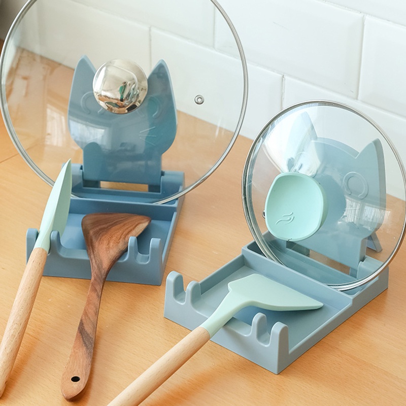 Giá Đỡ Muỗng / Nắp Nồi Chống Trượt Có Thể Gấp Gọn Tiện Dụng