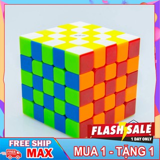 ( MUA 1 - TẶNG 1 ) [Siêu hot] Rubik 5x5x5 MS Magnetic 2020 stickerless   - TẶNG GIÁ ĐỠ RUB