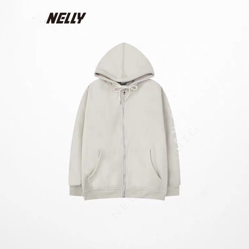 Áo khoác Hoodie zip 172893 nelly form rộng dành cho nam và nữ  79