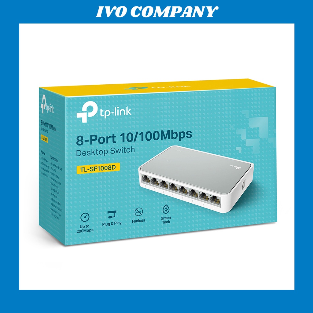 Thiết Bị Chia Mạng TP-Link TL SF1008D 8 Cổng 100Mbps