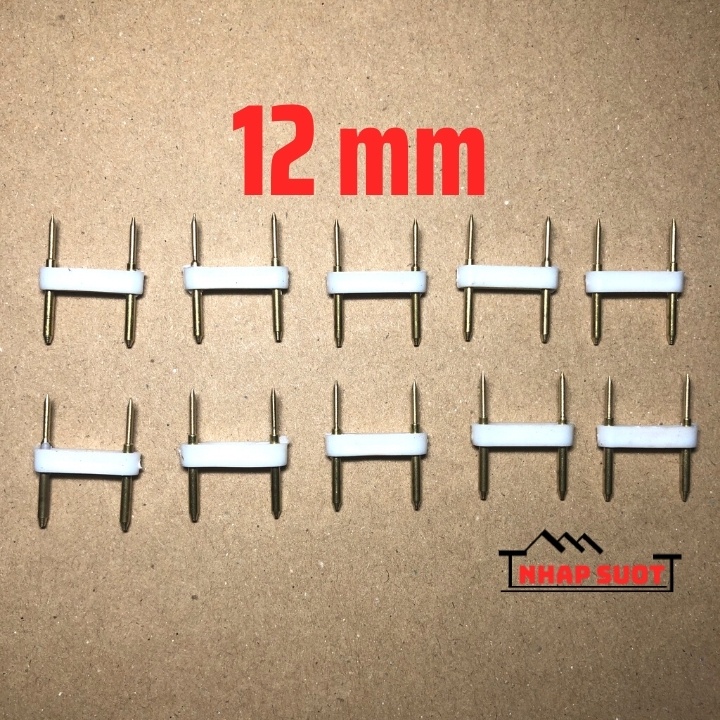 Combo 10 cái kim cắm rắc nguồn LED các loại 6, 10, 12 mm dùng để nối đây led hoặc lắp vào nguồn
