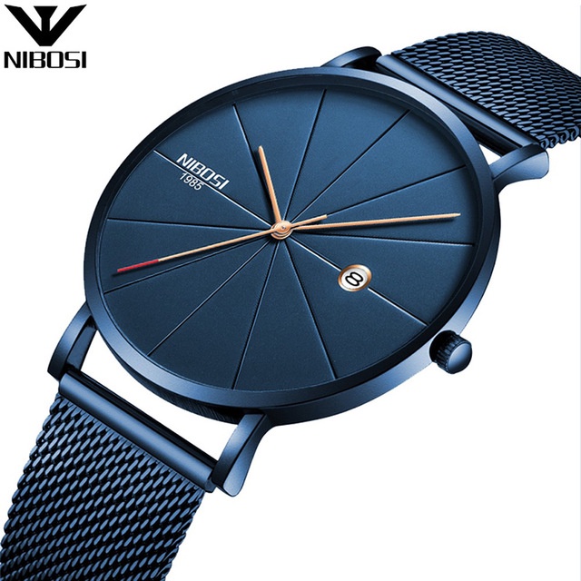 [ XẢ HÀNG ] Đồng hồ nam NIBOSI NB2321 dây thép lụa siêu mỏng trẻ trung hiện đại ( Shop giao màu ngẫu nhiên ) X6-DH07