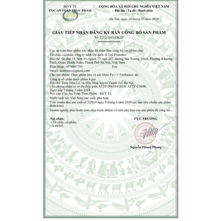 Thực phẫm bổ sung sắt Fe Unifrance, giúp bổ sung dưỡng chất cho độ tuổi phát triển- Nhà Thuốc Mỹ Kim