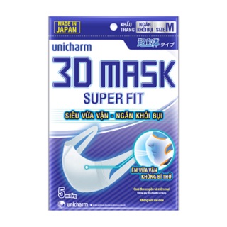 Khẩu trang Unicharm 3D Mask Super Fit