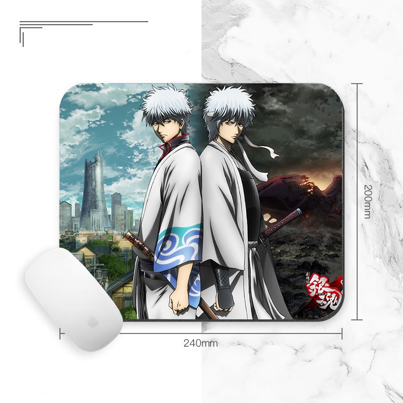 Miếng lót chuột IN HÌNH Gintama Linh hồn bạc anime chibi tiện lợi xinh xắn