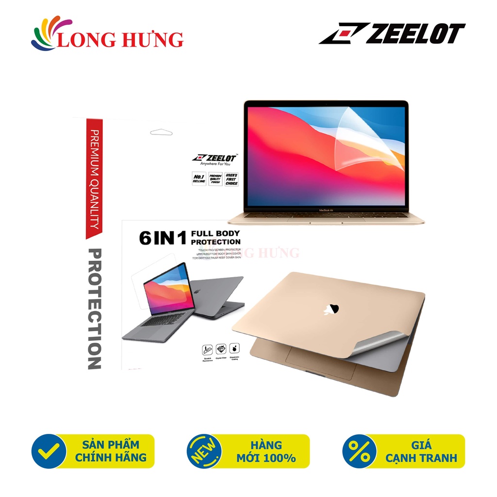 Dán màn hình 6 trong 1 Zeelot Macbook Air 13 13.3 inch 2020 thumbnail