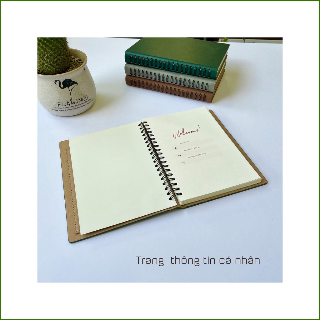 Sổ Tay Mini - Màu Nâu - 220 Trang - Chống Thấm Nước