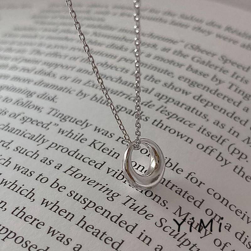 Vòng cổ choker mặt hình tròn nhiều màu sắc phong cách hàn quốc