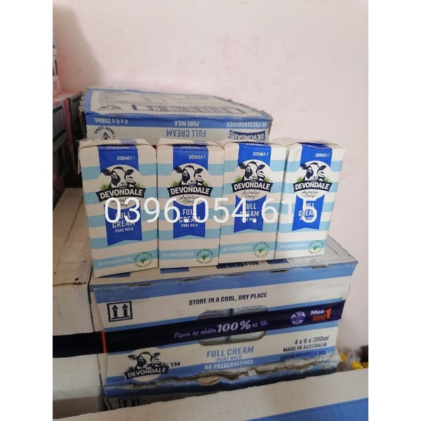 Sữa úc devondale 200ml date t4.2024 bao bì mới