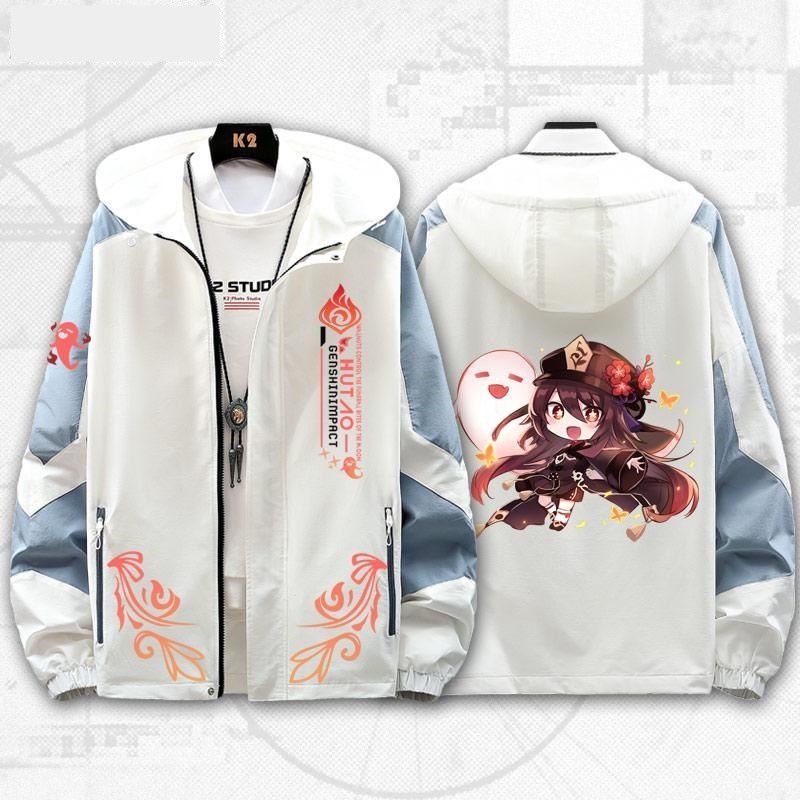 Genshin Impact game surrounding Hu Tao walnut two-dimensional impression clothes men's and women's same sweater jacket jacket autumn and winter