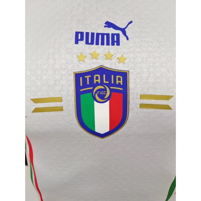 Áo Thun Thể Thao Tay Ngắn Phiên Bản 2022 Ý Màu Trắng Jacquard Jersey S-XXL