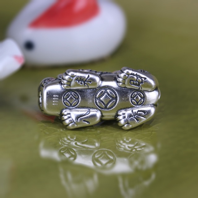 KHO SỈ  Charm Tỳ Hưu bạc - Hàng bạc tốt loại 1 cực đẹp PH309