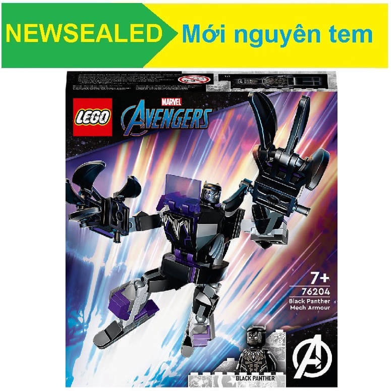 Đồ chơi xếp hình Lego 76204 Black Panther Mech Armor - Chiến giáp Báo đen