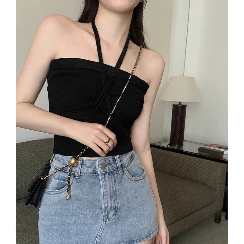 COZOK Áo Tank Top Không Tay Thiết Kế Quyến Rũ Thời Trang