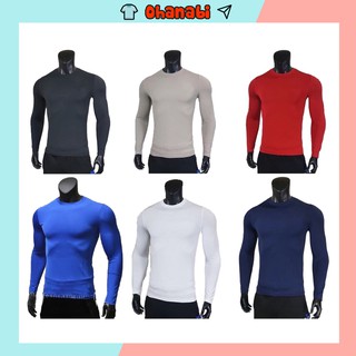 Áo giữ nhiệt nam bóng đá tay dài đẹp giá rẻ co dãn tốt dáng ôm OHANA