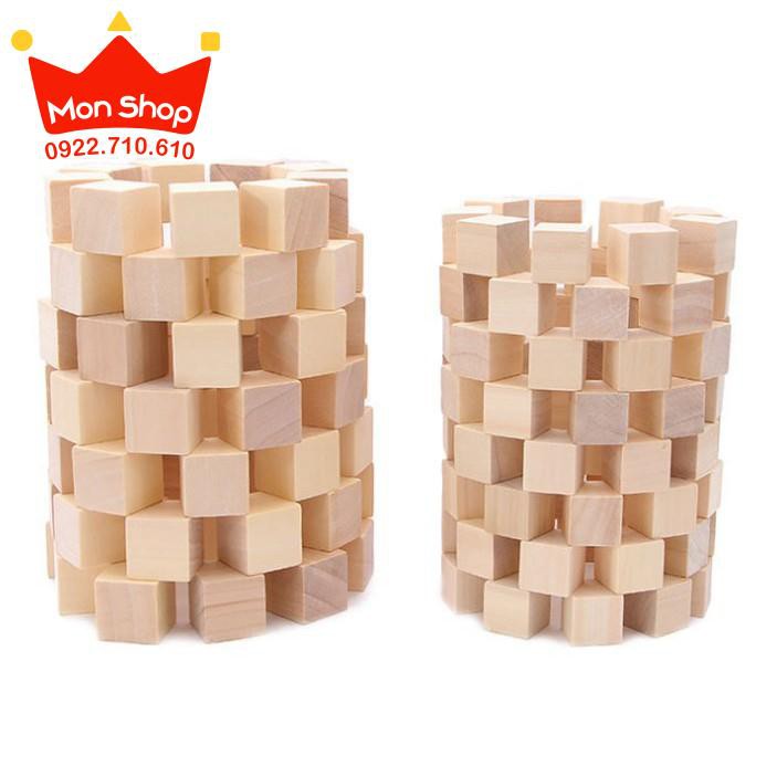 100 khối vuông gỗ vuông 2,5cm và những ý tưởng sáng tạo từ sp này