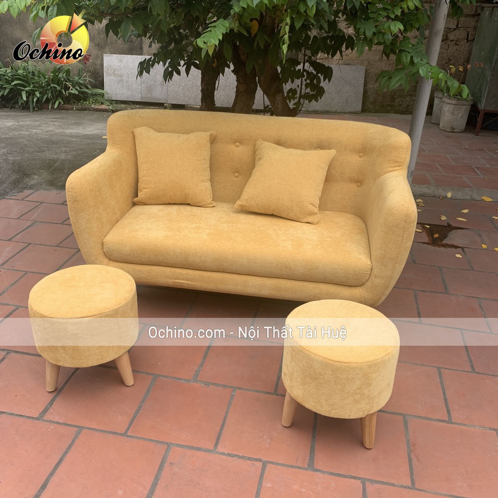 Ghế sofa tựa lưng phòng khách và shop Đơn Giản và hiện đại  Mẫu Văng dài 1m4 ( Đủ màu)