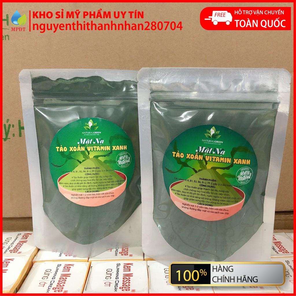 Bột tảo xoắn đắp mặt nạ, bột tảo biển đắp mặt nạ dưỡng trắng làm đẹp da