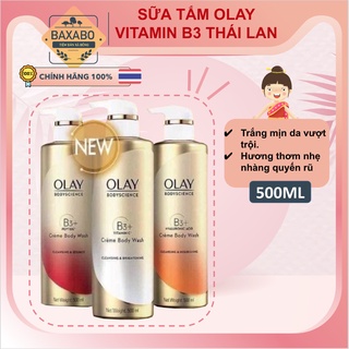 Sữa tắm olay b3+ siêu dưỡng trắng da cấp ẩm hiệu quả - 500ml - baxabo