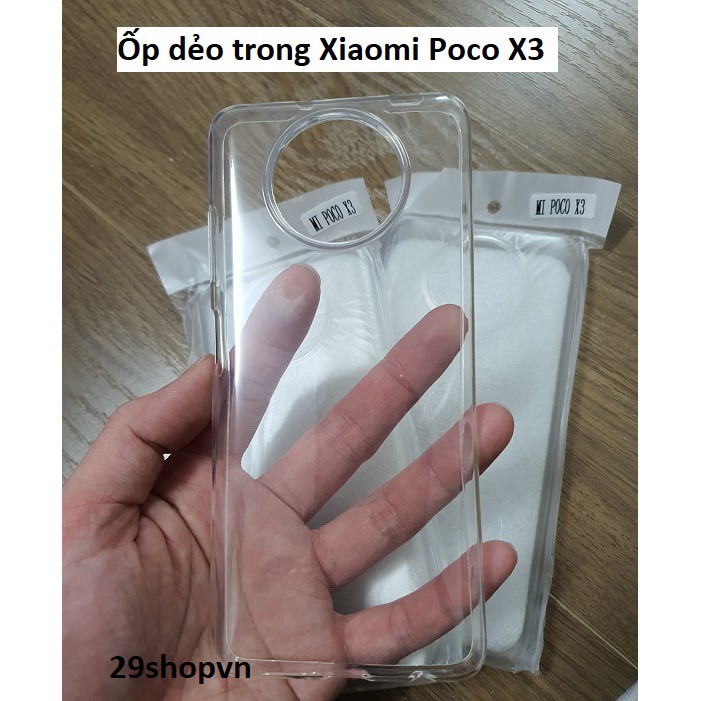 Ốp Xiaomi Poco X3 / Poco X3 NFC dẻo trong suốt (Loại đẹp)