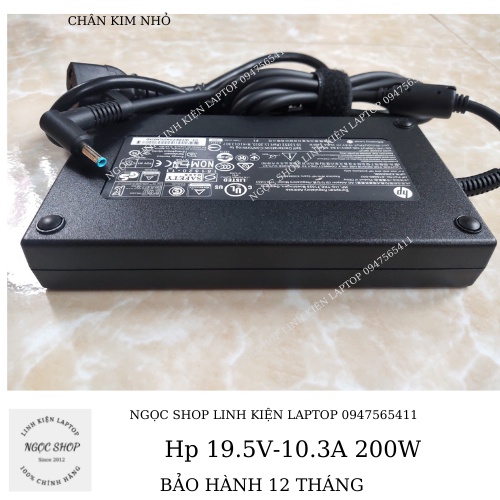 ZIN QUA SỬ DỤNG  Sạc Laptop Hp 19.5V-10.3A 200W HP ZBook 15 17 G3 HP ZBook 17 G3/G4 8560w 8570w 8740w 8760w 8770w