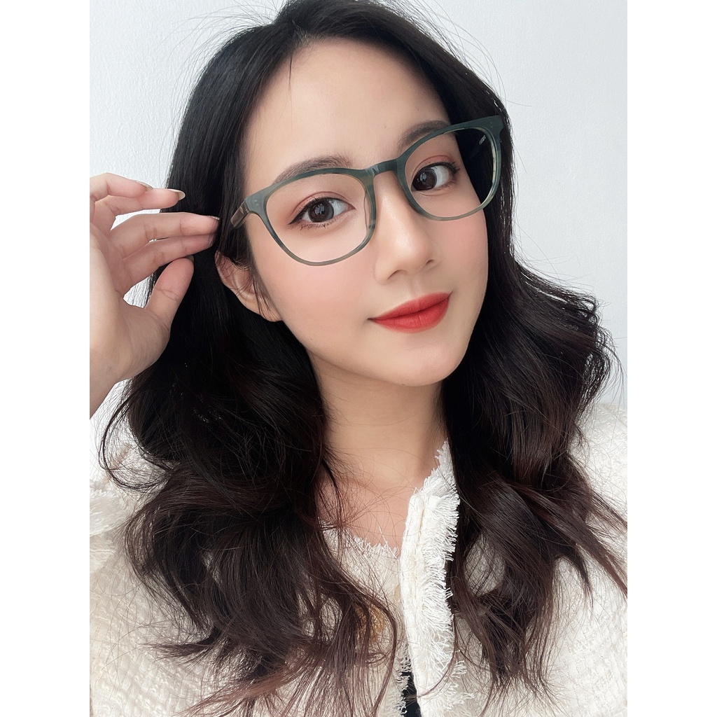 Gọng kính nữ cao cấp FARELLO Jade mắt tròn Acetate bền dẻo thiết kế hiện đại màu sắc thời trang