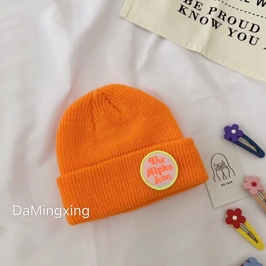 Mũ len dệt kim nhiều màu tùy chọn phong cách Hàn Quốc thời trang cho bé