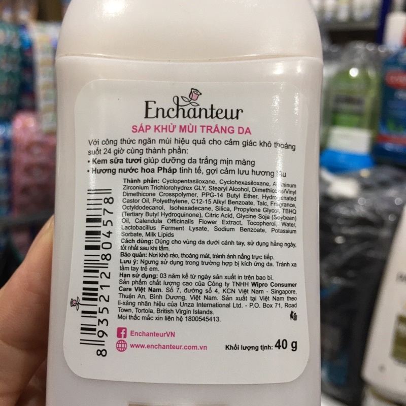 Sáp Khử Mùi Enchanteur Romantic 40g